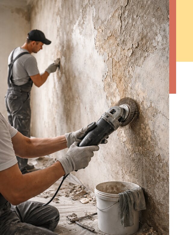 Снятие и удаление краски со стен в Прокопьевске от 2171 руб. — ОТДЕЛОЧНИК-Прк