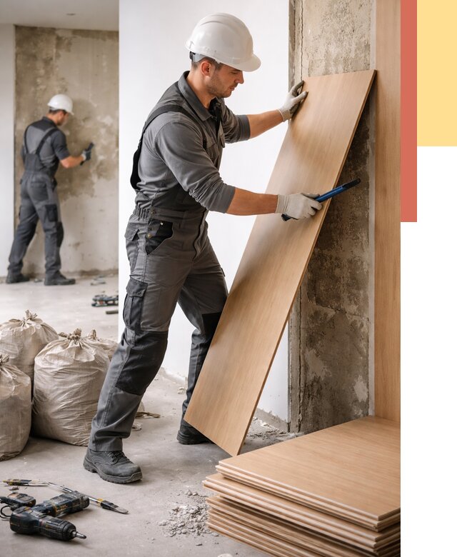 Демонтаж стеновых панелей в Прокопьевске от 3618 руб. за м² быстро и недорого | ОТДЕЛОЧНИК-Прк