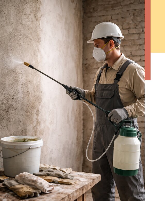 Антисептическая обработка стен в Прокопьевске от 1240 руб. — быстро и недорого | ОТДЕЛОЧНИК-Прк