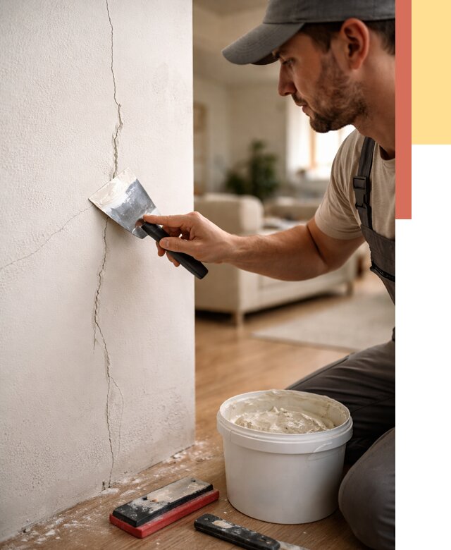 Заделка трещин и сколов в Прокопьевске от 2533 руб. — быстро и недорого | ОТДЕЛОЧНИК-Прк