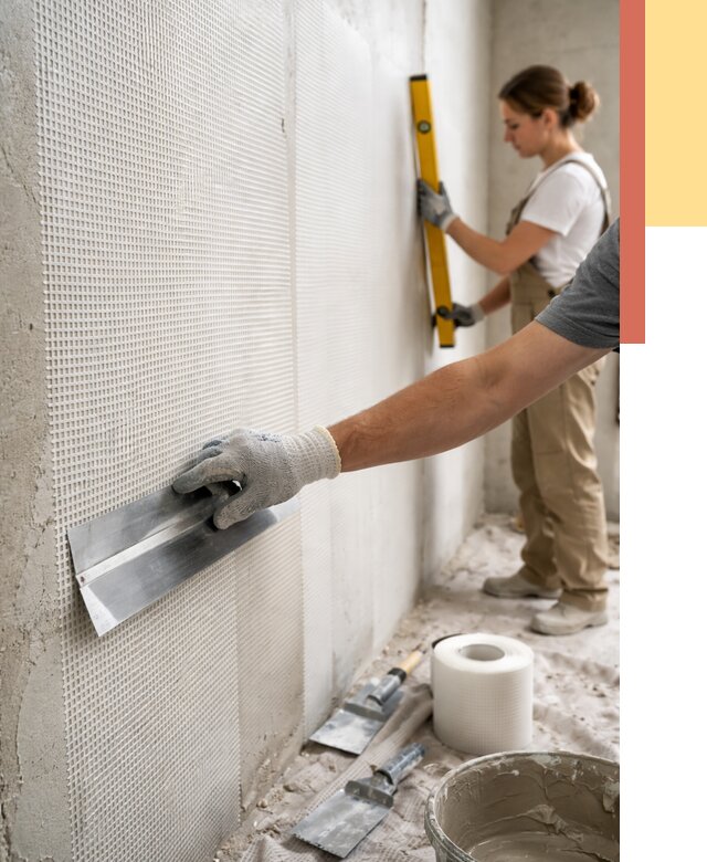 Армирование стен стеклосеткой в Прокопьевске от 3308 руб. под ключ | ОТДЕЛОЧНИК-Прк