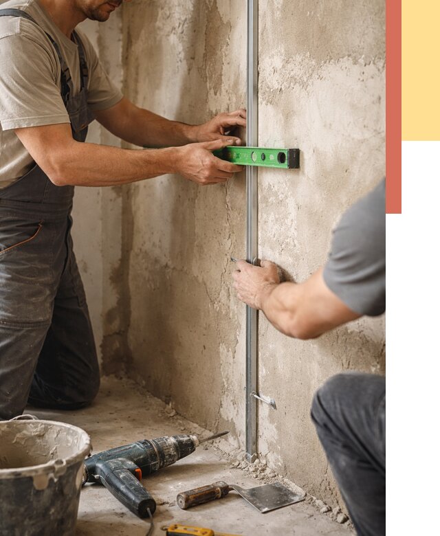 Установка штукатурных маяков в Прокопьевске от 7236 руб. — быстро и недорого | ОТДЕЛОЧНИК-Прк