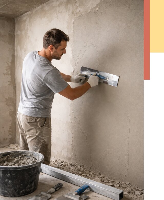 Штукатурка стен без маяков в Прокопьевске от 7443 руб/м2 — услуги и цена | ОТДЕЛОЧНИК-Прк