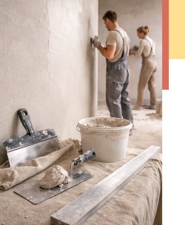 Штукатурка стен гипсовая в Прокопьевске от 4652 руб/м2 — быстро и недорого | ОТДЕЛОЧНИК-Прк