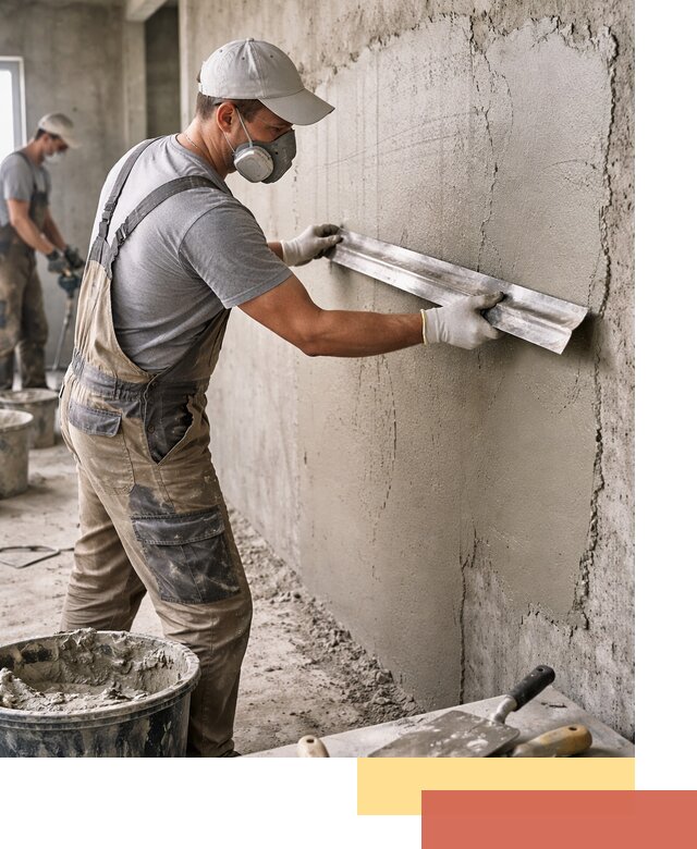 Штукатурка бетонных стен в Прокопьевске качественно и долговечно