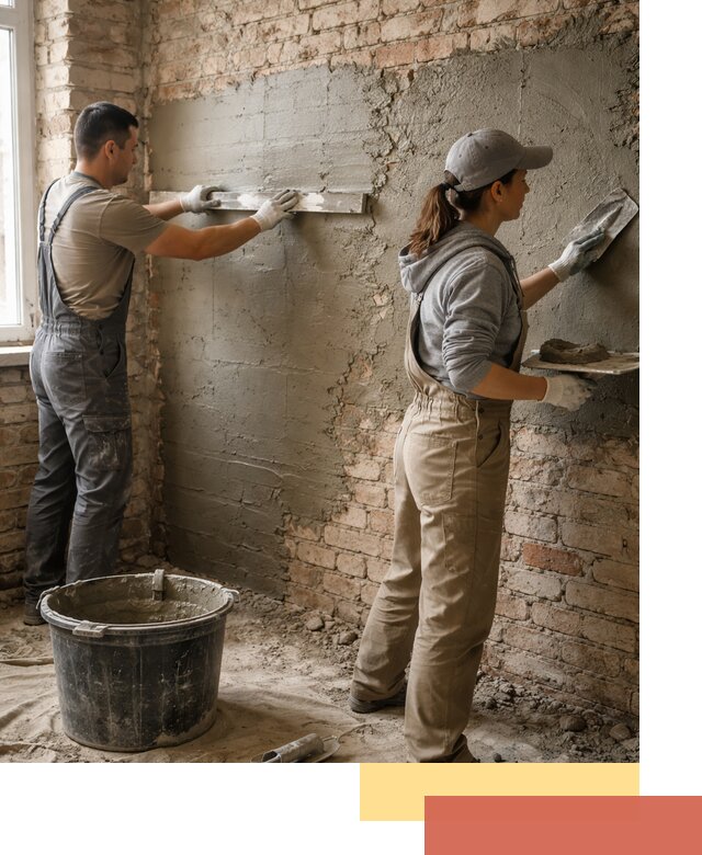 Штукатурка кирпичных стен в Прокопьевске — качественно и надежно