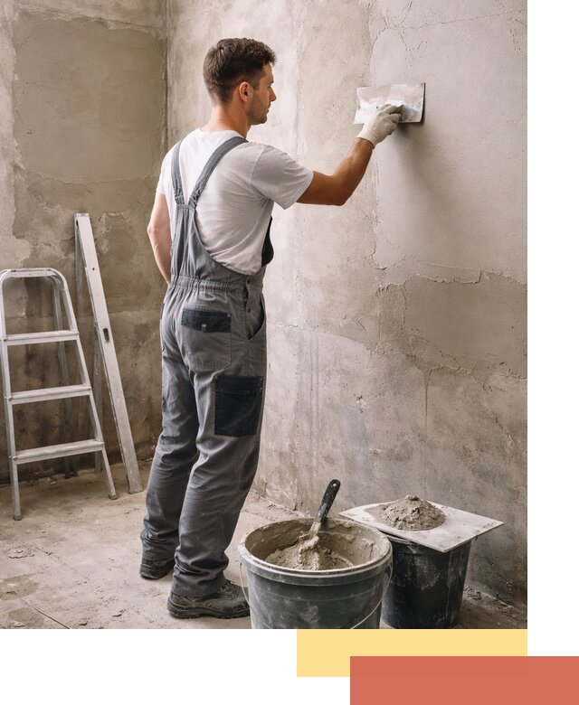 Штукатурка стен в ванной под ключ в Прокопьевске