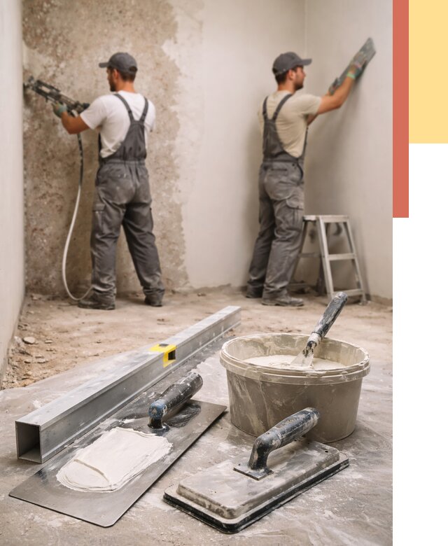 Штукатурка стен под обои в Прокопьевске от 4652 руб./м2 — выравнивание под обои | ОТДЕЛОЧНИК-Прк