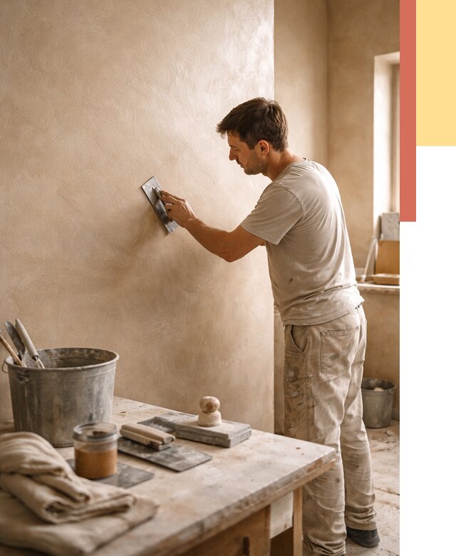 Марокканская штукатурка таделакт в Прокопьевске под ключ от 4342 руб. | ОТДЕЛОЧНИК-Прк