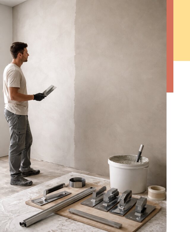 Нанесение микроцемента на стены в Прокопьевске от 3308 руб./м2 под ключ | ОТДЕЛОЧНИК-Прк