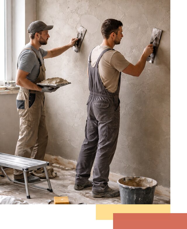 Ремонт декоративной штукатурки и восстановление фактуры в Прокопьевске