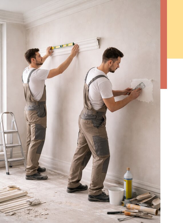 Монтаж лепнины на стены в Прокопьевске от 4652 руб. — недорого, быстро | ОТДЕЛОЧНИК-Прк