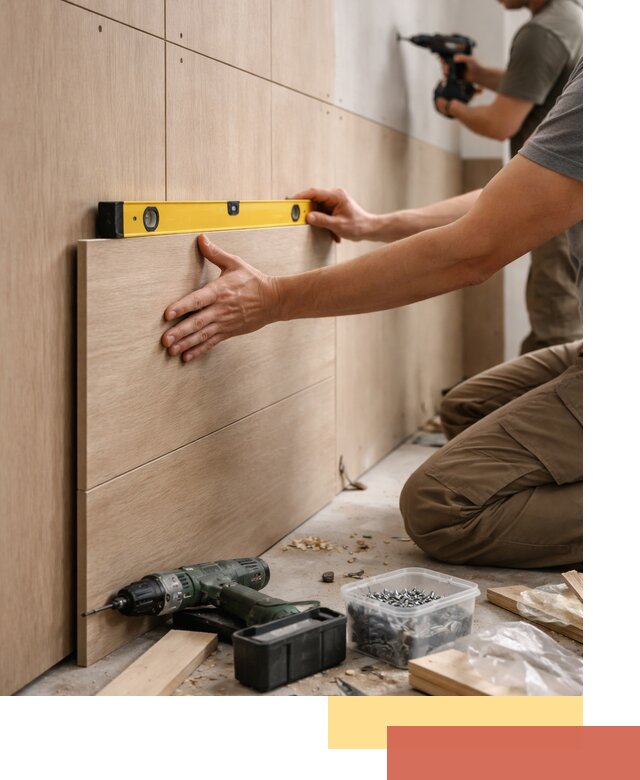 Профессиональный монтаж МДФ панелей на стены в Прокопьевске