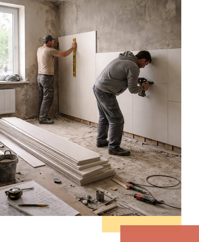 Монтаж ПВХ панелей на стены в Прокопьевске качественно и быстро