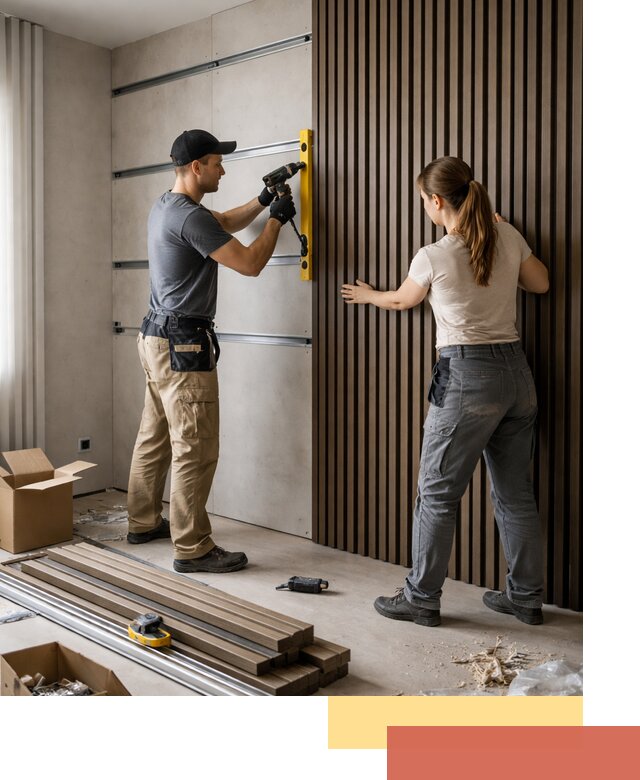 Монтаж реечных панелей на стены в Прокопьевске