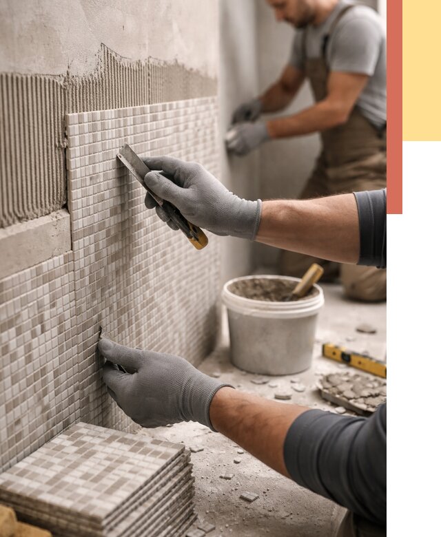 Облицовка стен мозаикой в Прокопьевске от 3308 руб/м2 — укладка мозаики на стены | ОТДЕЛОЧНИК-Прк