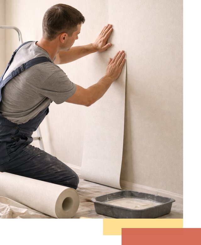 Поклейка флизелиновых обоев в Прокопьевске качественно и быстро