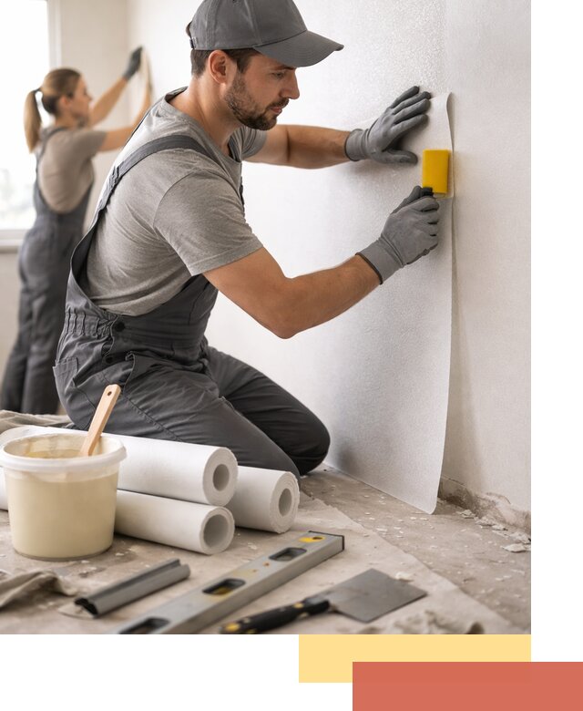 Поклейка стеклообоев профессионально в Прокопьевске