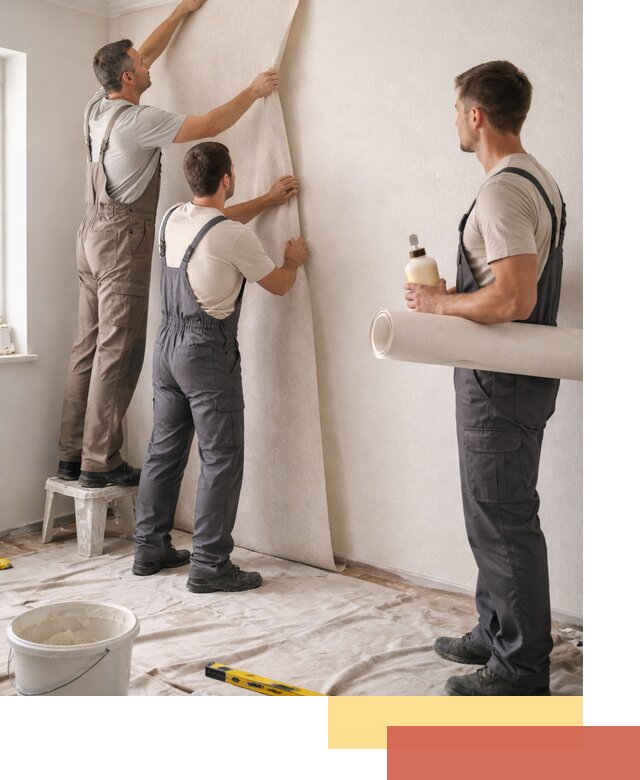 Оклейка стен обоями в Прокопьевске — качественно и профессионально