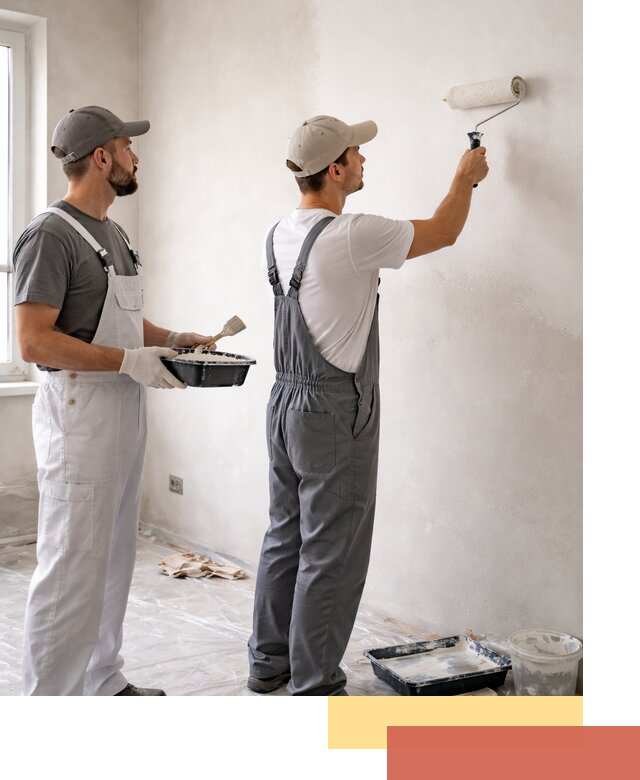 Покраска стен водоэмульсионной краской в Прокопьевске