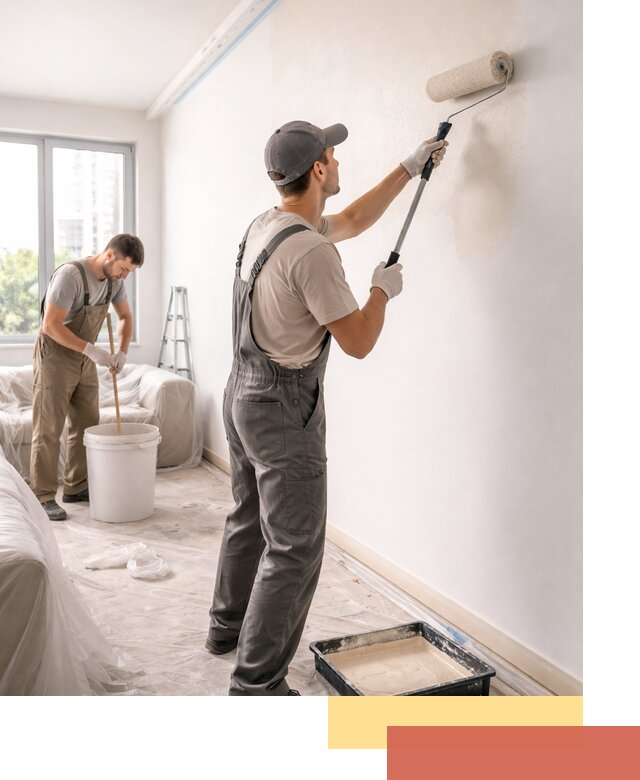 Покраска стен в офисе в Прокопьевске — быстрый и качественный ремонт