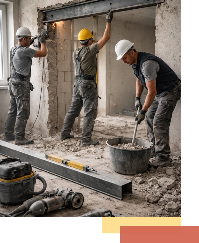 Создание проемов в стенах и несущих конструкциях в Прокопьевске