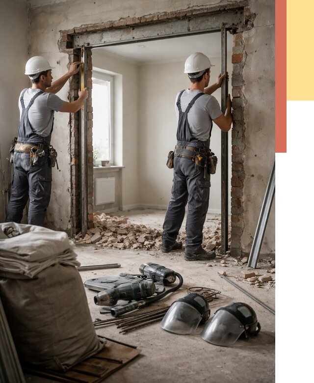 Расширение дверного проема в Прокопьевске от 12921 руб. под ключ | ОТДЕЛОЧНИК-Прк