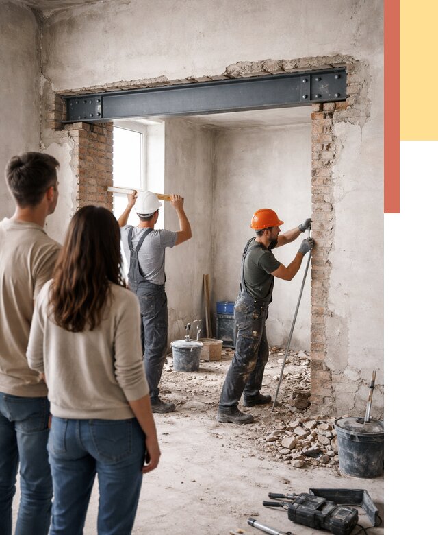 Усиление проема в стене в Прокопьевске от 9820 руб. — усиление дверного проема металлоконструкцией | ОТДЕЛОЧНИК-Прк