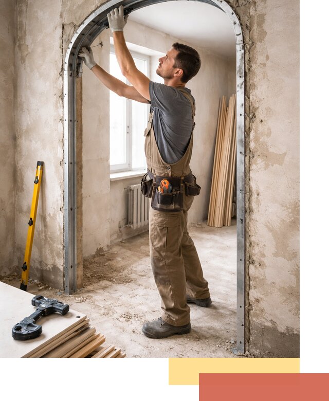 Устройство арочного проема в Прокопьевске под ключ