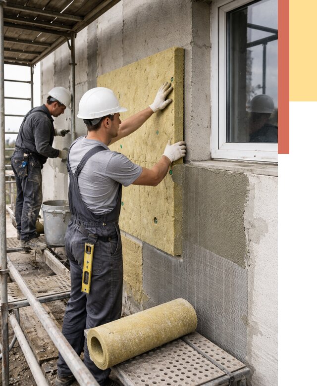 Утепление стен в Прокопьевске от 4445 руб. под ключ — быстро и недорого | ОТДЕЛОЧНИК-Прк