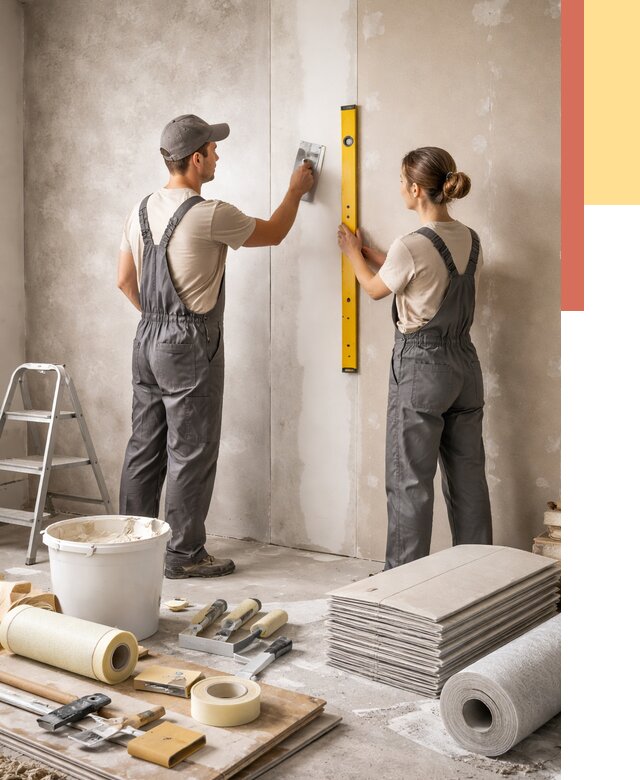 Отделка стен в Прокопьевске от 1551 руб/м² — недорого, быстро, под ключ | ОТДЕЛОЧНИК-Прк