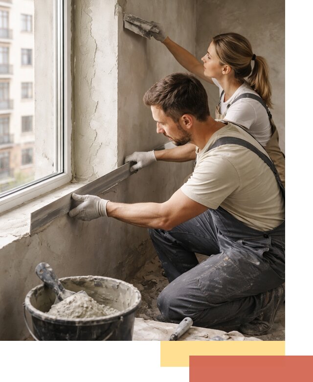 Штукатурка откосов дверей и окон профессионально в Прокопьевске