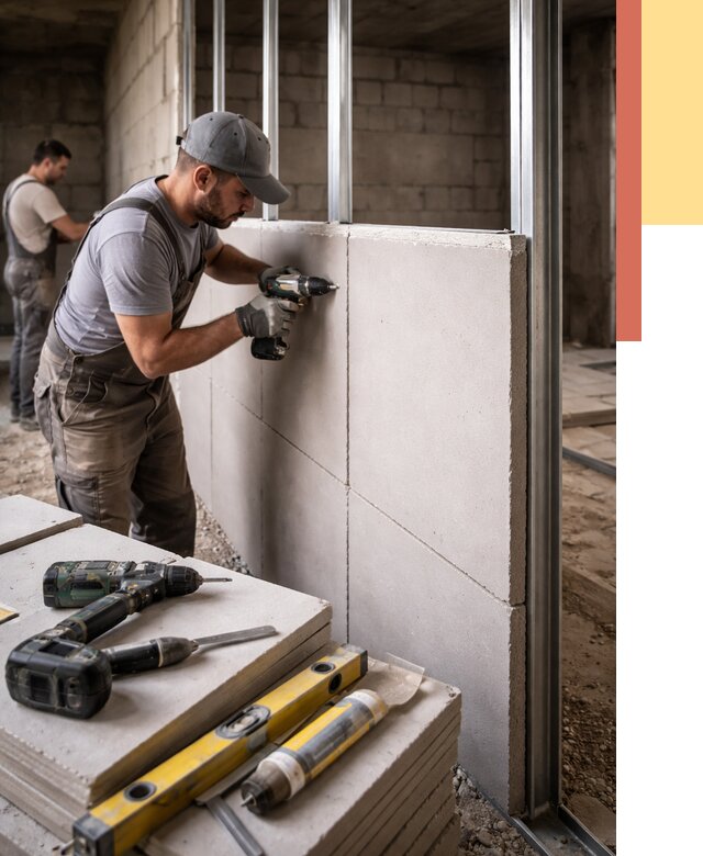 Кладка влагостойких перегородок ПГП в Прокопьевске от 1240 руб. под ключ | ОТДЕЛОЧНИК-Прк