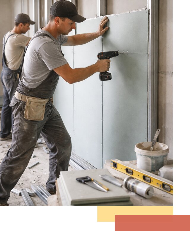 Кладка влагостойких перегородок ПГП в Прокопьевске