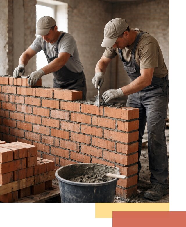 Кладка кирпичных перегородок под ключ в Прокопьевске