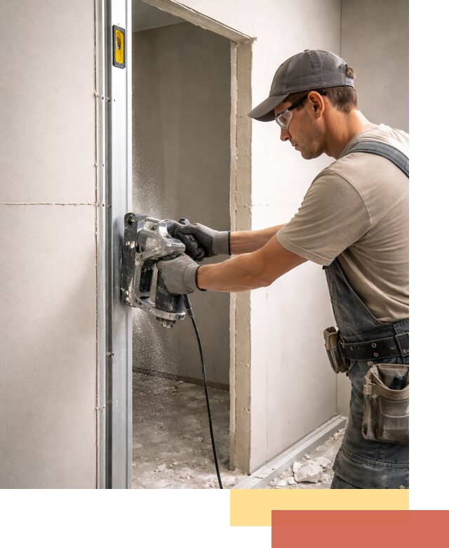 Устройство дверного проема в перегородке в Прокопьевске