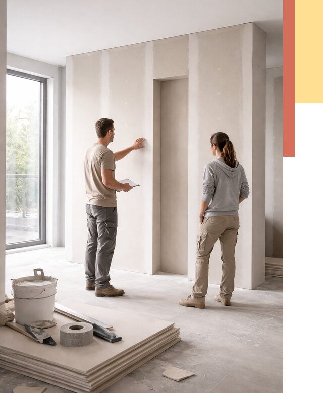 Зонирующая перегородка из гипсокартона в Прокопьевске от 2894 руб. под ключ | ОТДЕЛОЧНИК-Прк