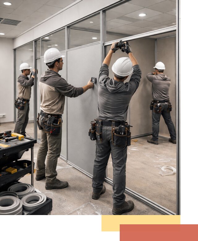 Мобильные офисные перегородки под ключ в Прокопьевске