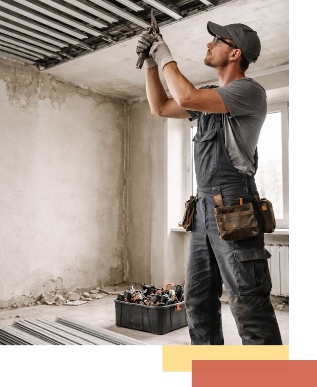 Демонтаж реечного потолка в Прокопьевске быстро и аккуратно