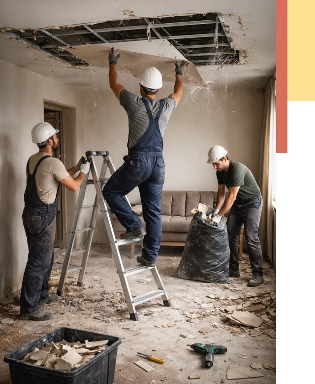 Демонтаж гипсокартонного потолка в Прокопьевске от 434 руб. за м2 — ОТДЕЛОЧНИК-Прк