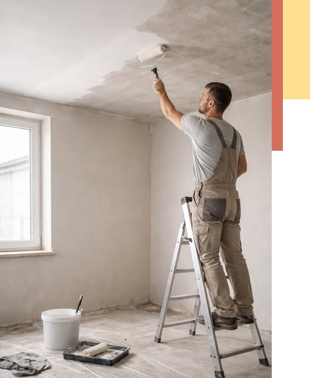 Грунтовка потолка в Прокопьевске от 2584 руб. — быстро и недорого | ОТДЕЛОЧНИК-Прк