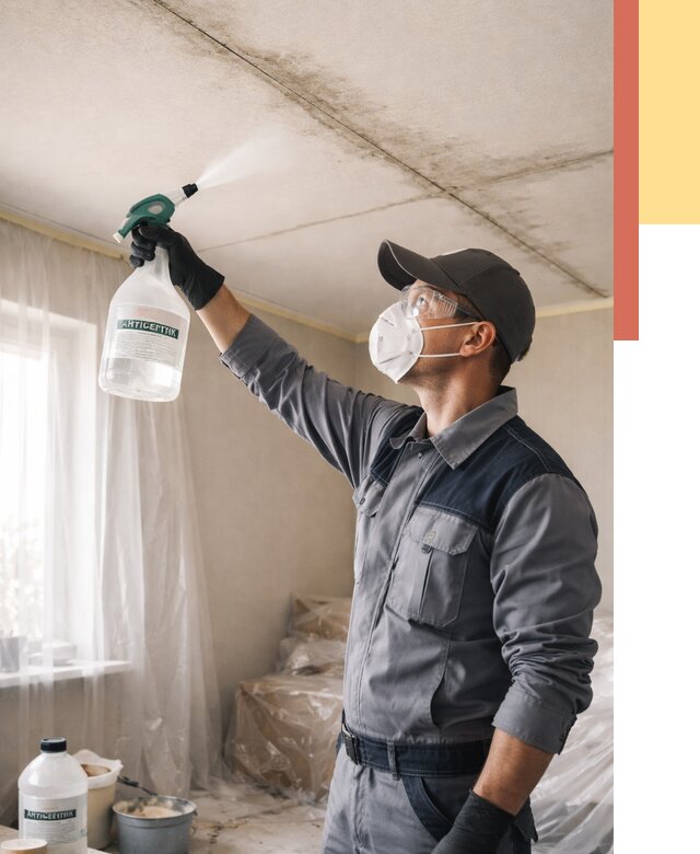 Антисептическая обработка потолка в Прокопьевске от 2584 руб. | ОТДЕЛОЧНИК-Прк