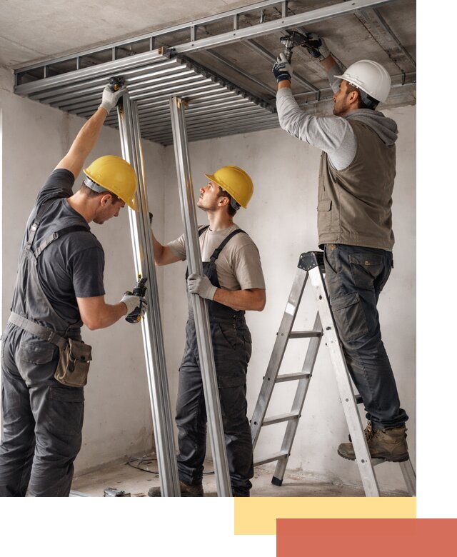 Монтаж реечного потолка под ключ в Прокопьевске