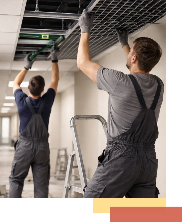 Монтаж потолка Грильято в Прокопьевске: установка под ключ качественно