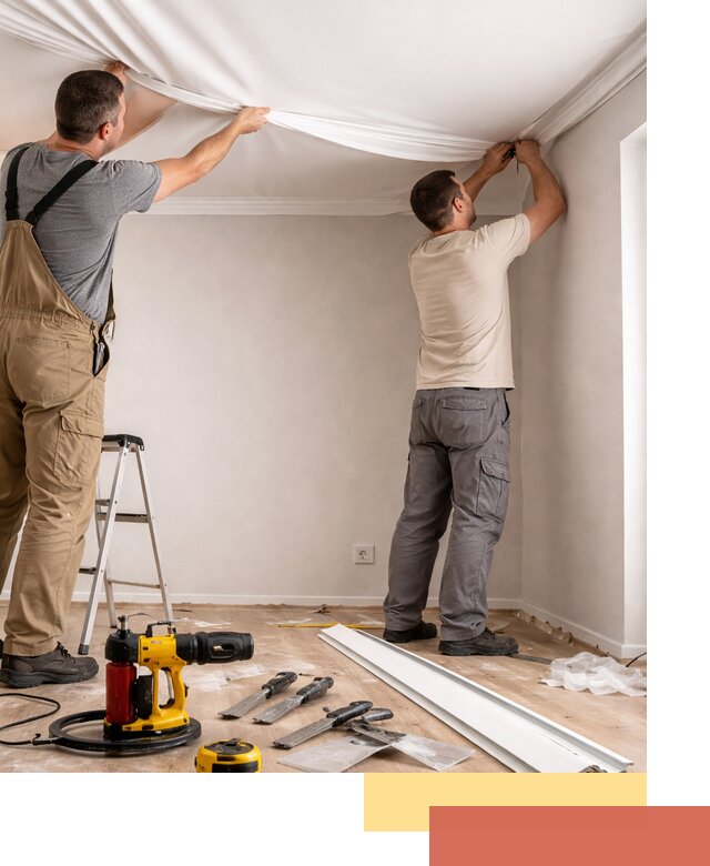 Монтаж ПВХ натяжного потолка в Прокопьевске качественно и быстро