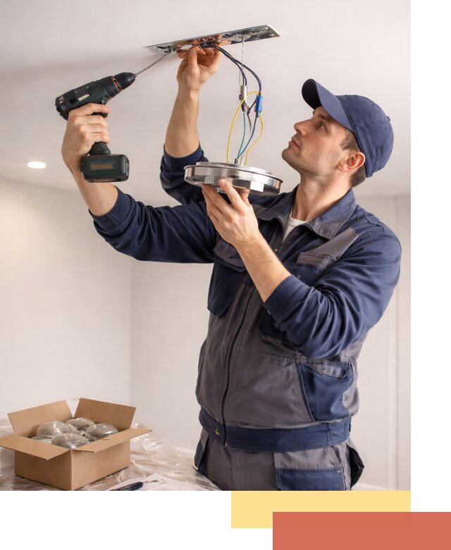 Установка люстры в натяжной потолок в Прокопьевске