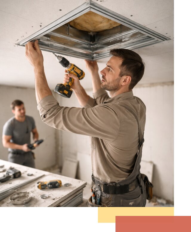 Монтаж люка в потолок из ГКЛ в Прокопьевске