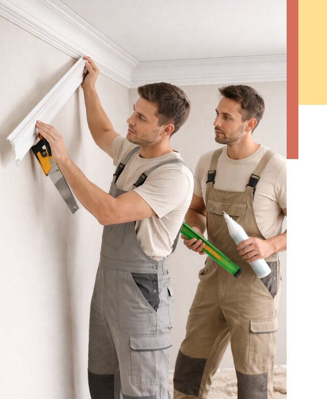 Монтаж потолочного плинтуса в Прокопьевске от 2378 руб. — быстро и недорого | ОТДЕЛОЧНИК-Прк