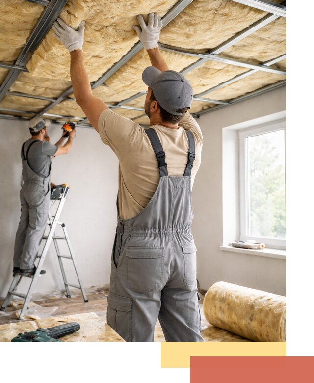 Утепление потолка под ключ в Прокопьевске качественно и быстро