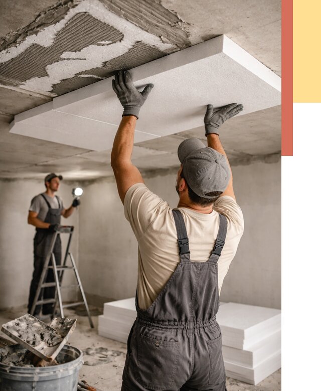 Утепление потолка пенопластом в Прокопьевске от 4652 руб/м2 — недорого и быстро | ОТДЕЛОЧНИК-Прк